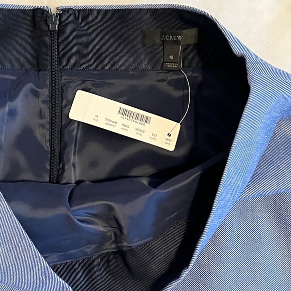 💙J. Crew scalloped denim pencil skirt - Picture 4 of 4